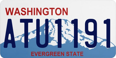 WA license plate ATU1191