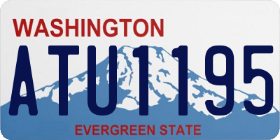 WA license plate ATU1195