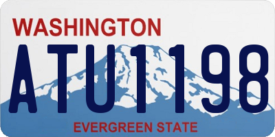 WA license plate ATU1198