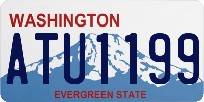 WA license plate ATU1199