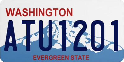 WA license plate ATU1201