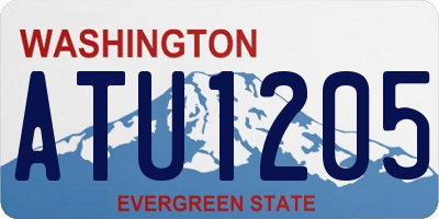WA license plate ATU1205