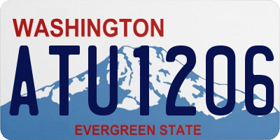 WA license plate ATU1206