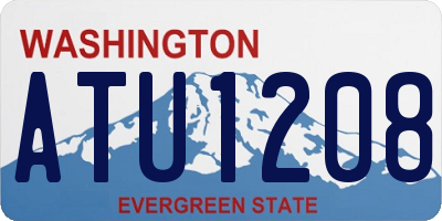 WA license plate ATU1208