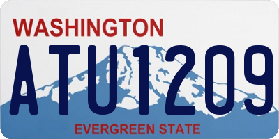 WA license plate ATU1209