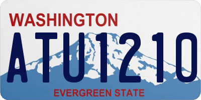 WA license plate ATU1210