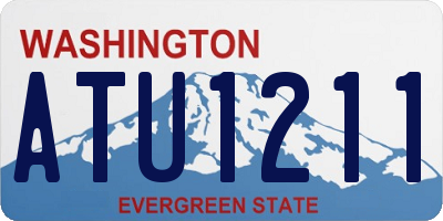 WA license plate ATU1211