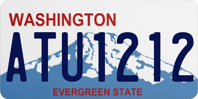WA license plate ATU1212
