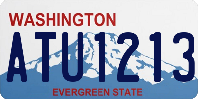 WA license plate ATU1213