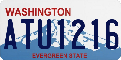 WA license plate ATU1216