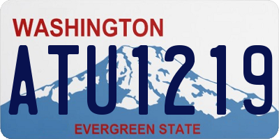 WA license plate ATU1219