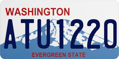 WA license plate ATU1220