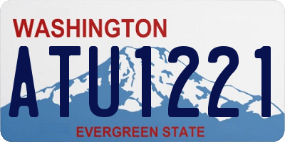 WA license plate ATU1221