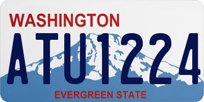 WA license plate ATU1224
