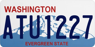 WA license plate ATU1227
