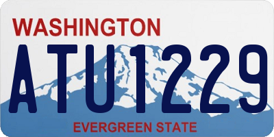 WA license plate ATU1229