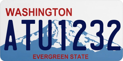 WA license plate ATU1232
