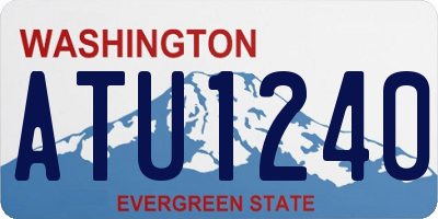 WA license plate ATU1240