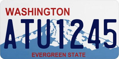 WA license plate ATU1245
