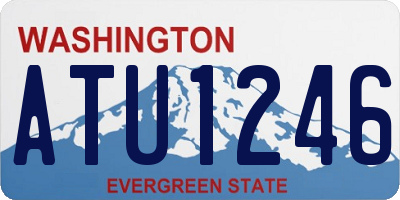 WA license plate ATU1246