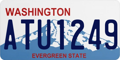 WA license plate ATU1249