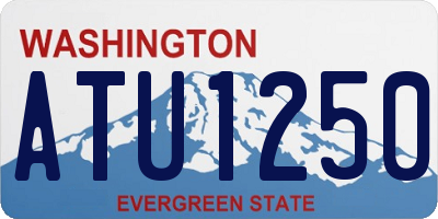 WA license plate ATU1250