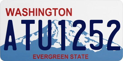 WA license plate ATU1252