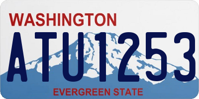 WA license plate ATU1253