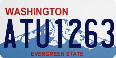 WA license plate ATU1263