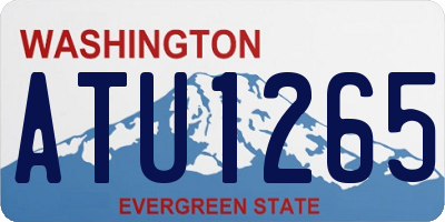 WA license plate ATU1265