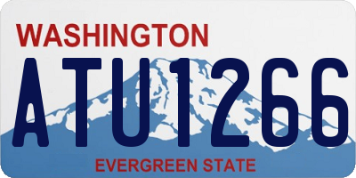 WA license plate ATU1266