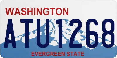 WA license plate ATU1268