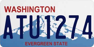 WA license plate ATU1274