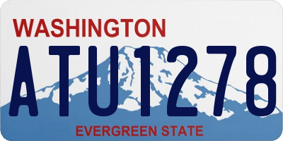 WA license plate ATU1278