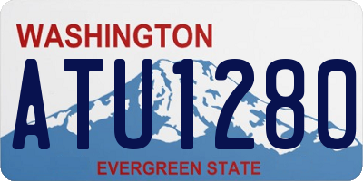 WA license plate ATU1280