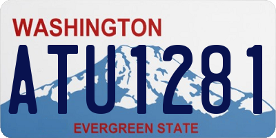 WA license plate ATU1281