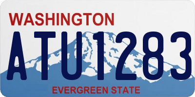 WA license plate ATU1283