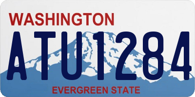 WA license plate ATU1284