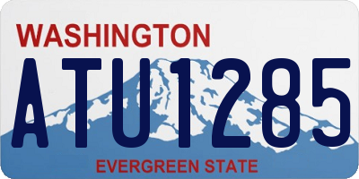WA license plate ATU1285