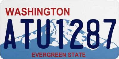 WA license plate ATU1287