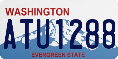 WA license plate ATU1288