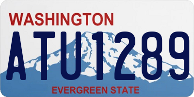 WA license plate ATU1289
