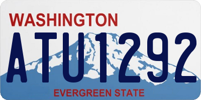 WA license plate ATU1292