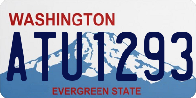 WA license plate ATU1293