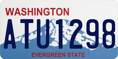 WA license plate ATU1298