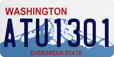 WA license plate ATU1301