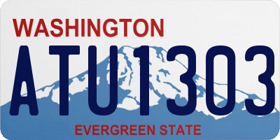 WA license plate ATU1303