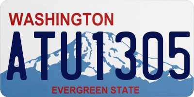 WA license plate ATU1305