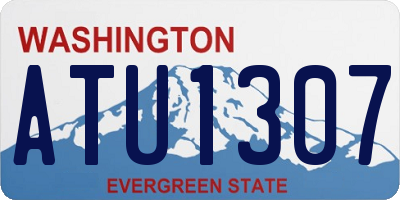 WA license plate ATU1307