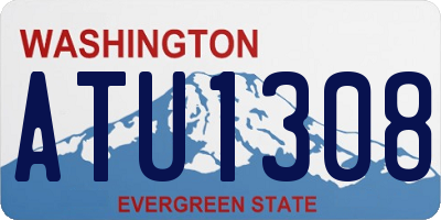 WA license plate ATU1308